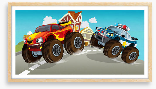 Monster car chase