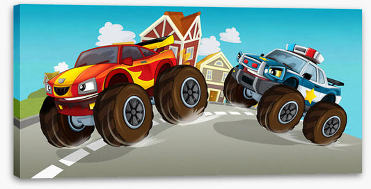 Monster car chase