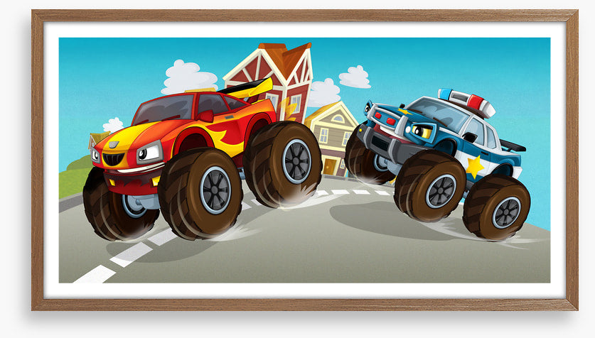 Monster car chase