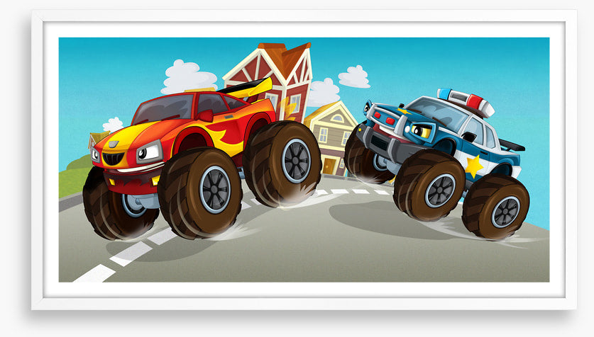 Monster car chase