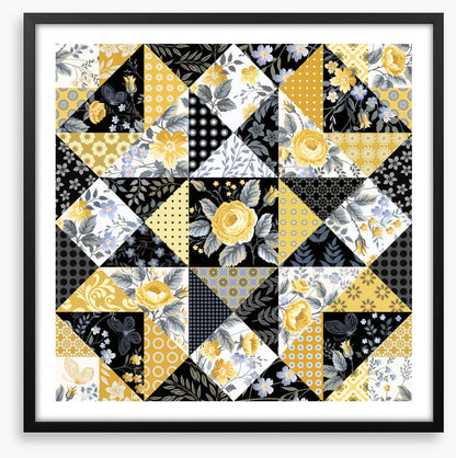 Yellow rose patchwork