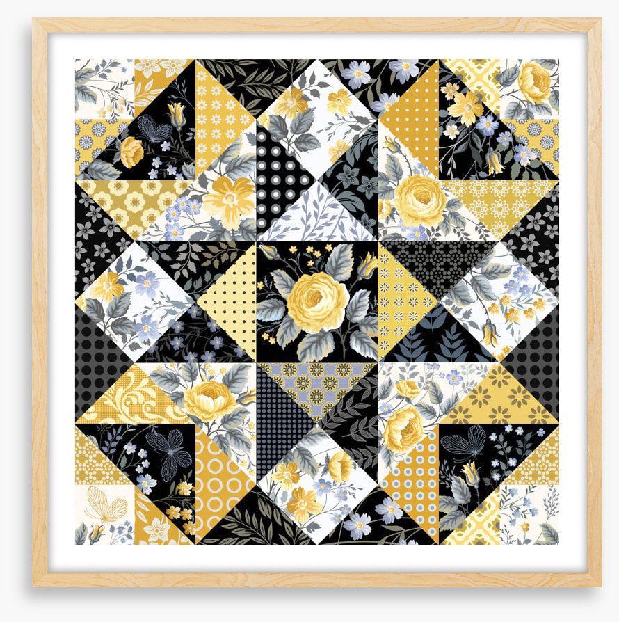 Yellow rose patchwork