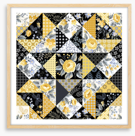Yellow rose patchwork