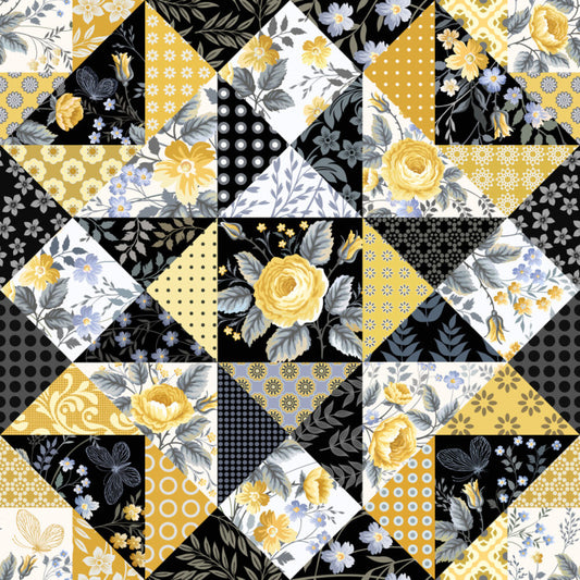 Yellow rose patchwork