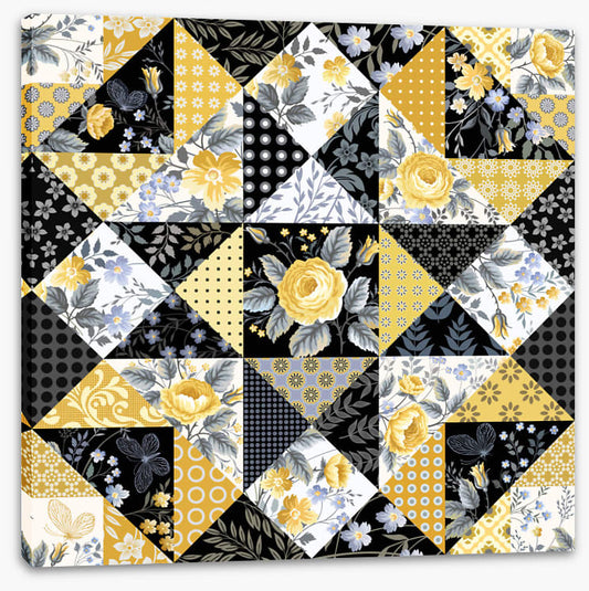 Yellow rose patchwork