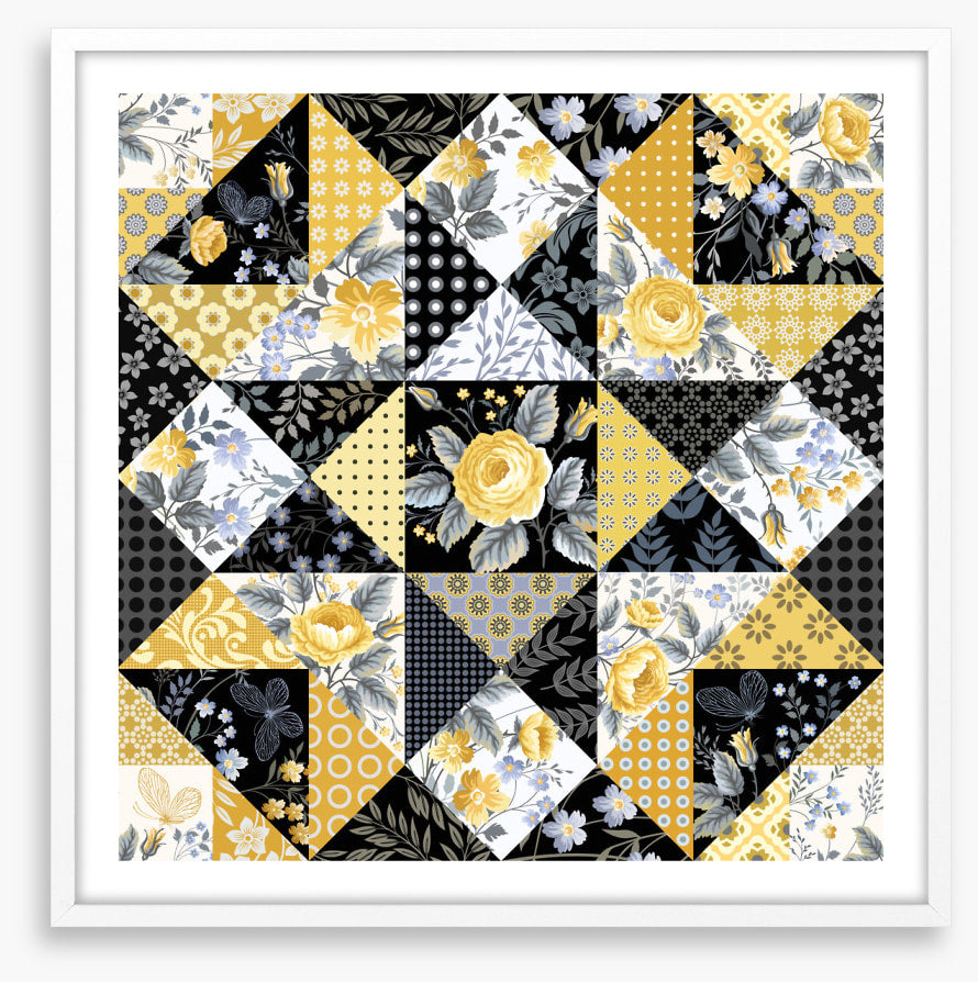 Yellow rose patchwork