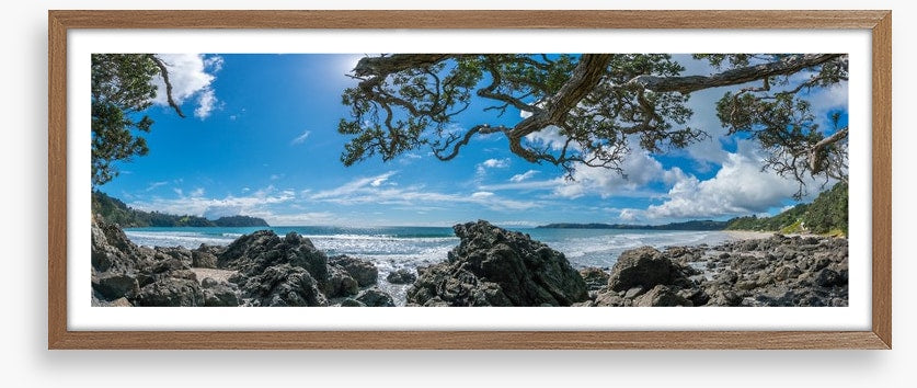 Onetangi Beach panoramic