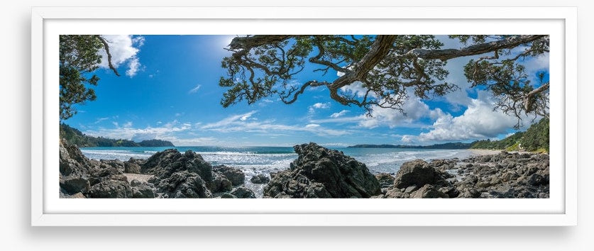 Onetangi Beach panoramic