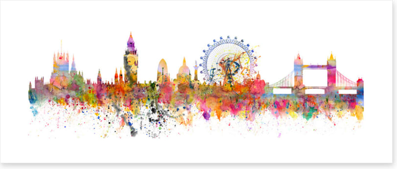 London splash panorama