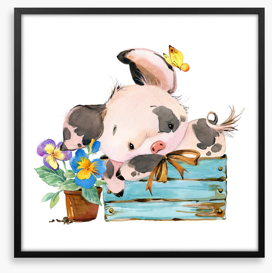 Piglet and pansy 1