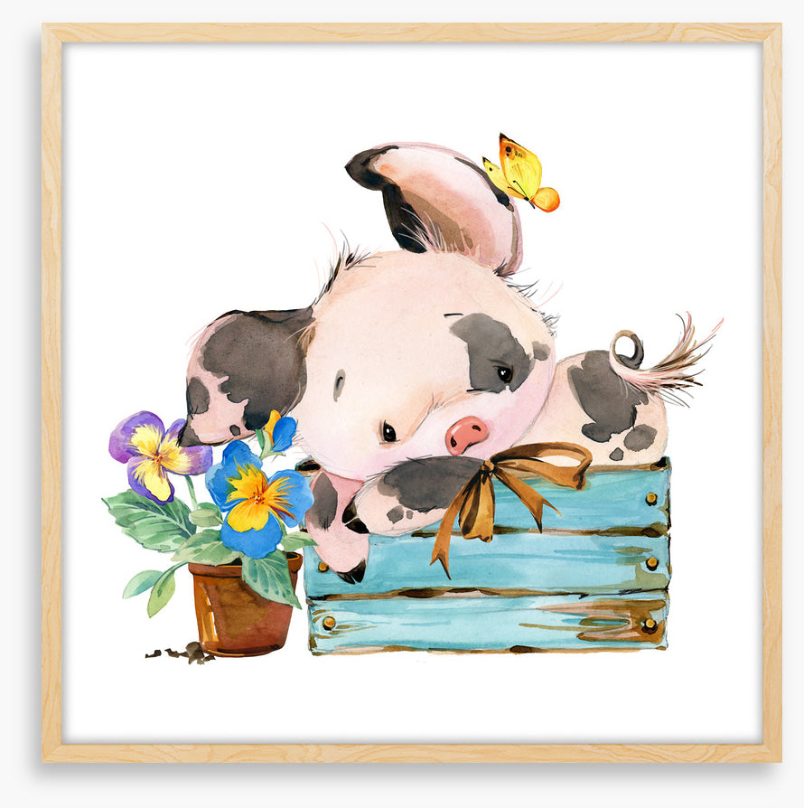 Piglet and pansy 1
