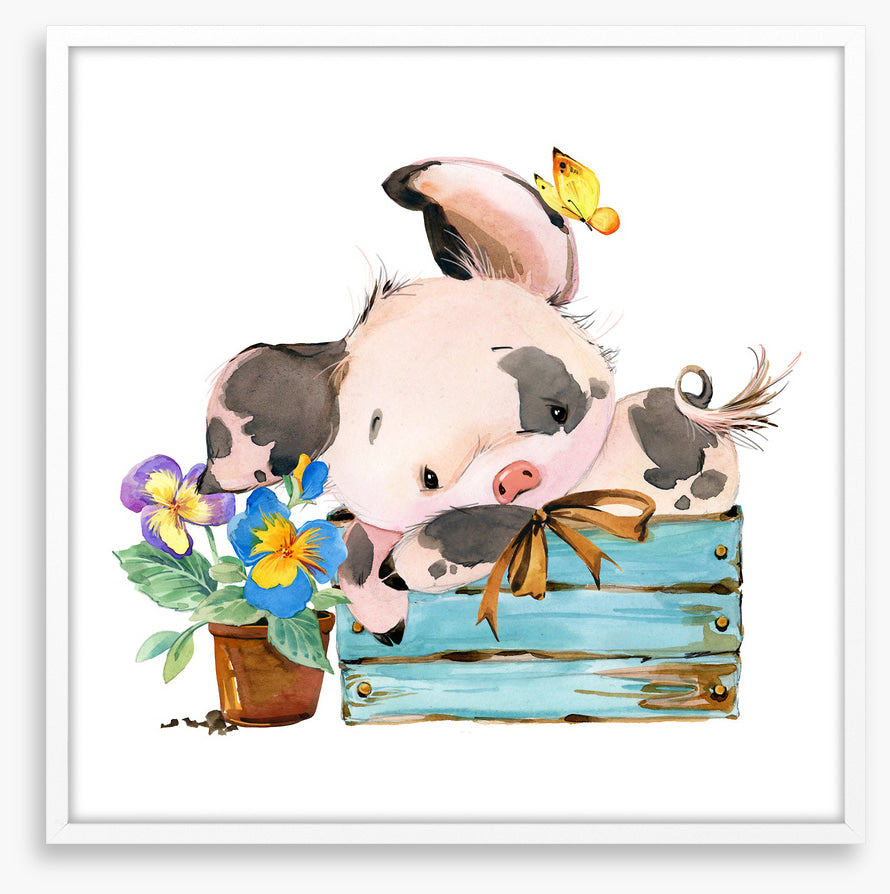Piglet and pansy 1