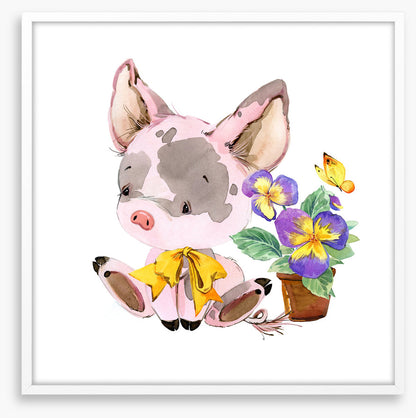 Piglet and pansy 2