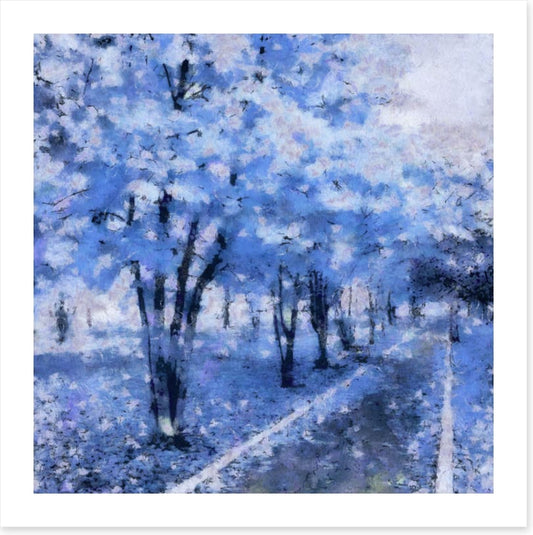Snow blue avenue