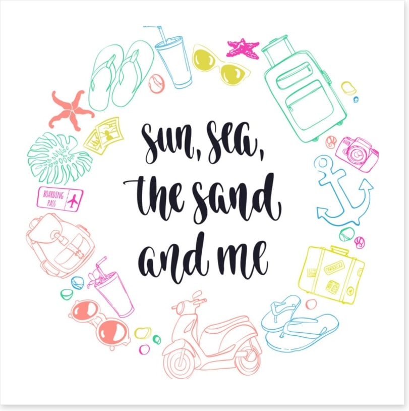 The sand and me