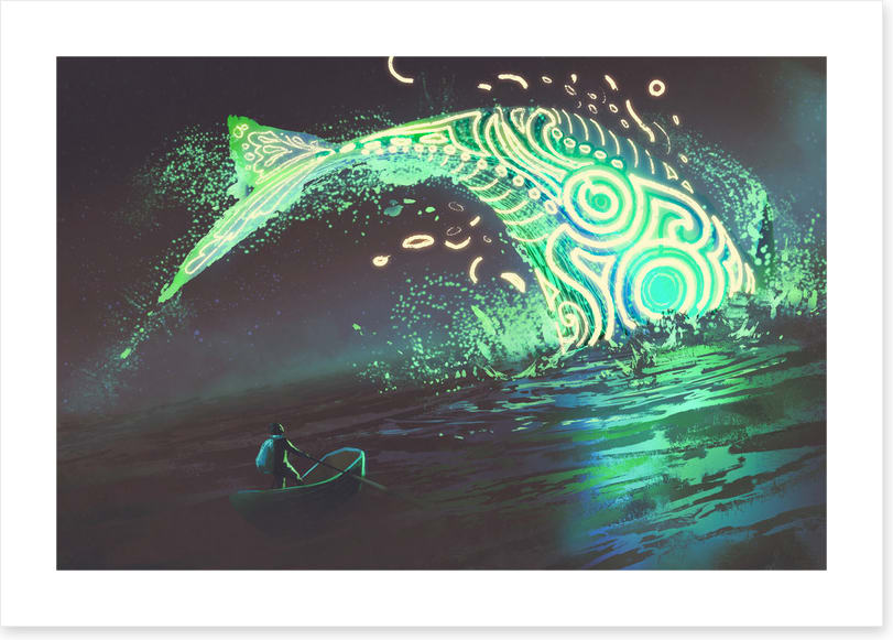 Jonah meets the whale