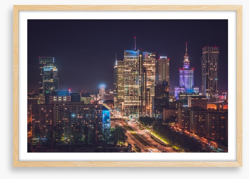 Warsaw night lights