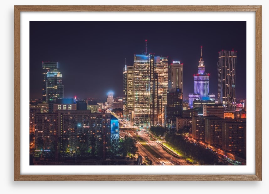 Warsaw night lights