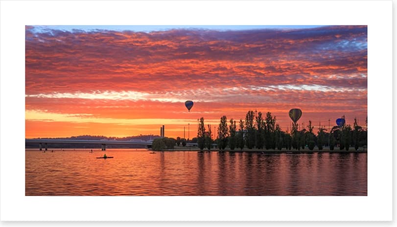 Balloons at sunrise