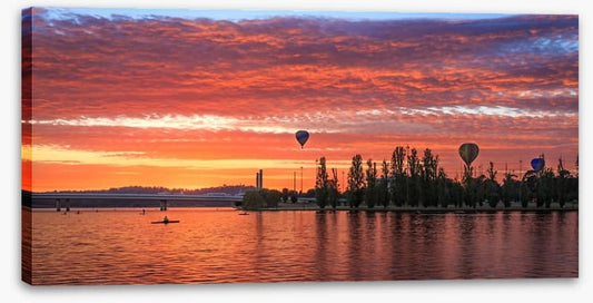 Balloons at sunrise