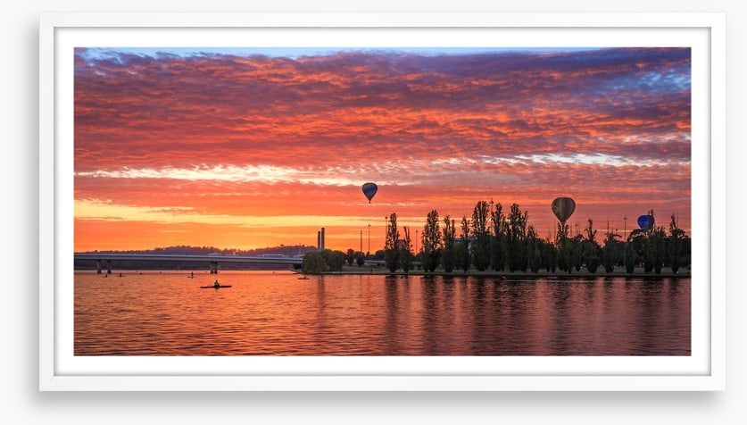 Balloons at sunrise