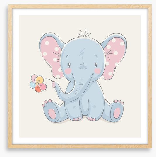 Rainbow flower elephant