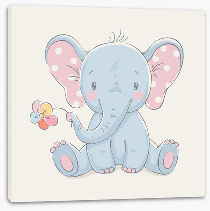 Rainbow flower elephant