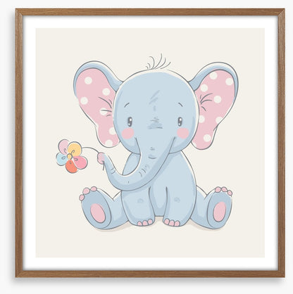 Rainbow flower elephant