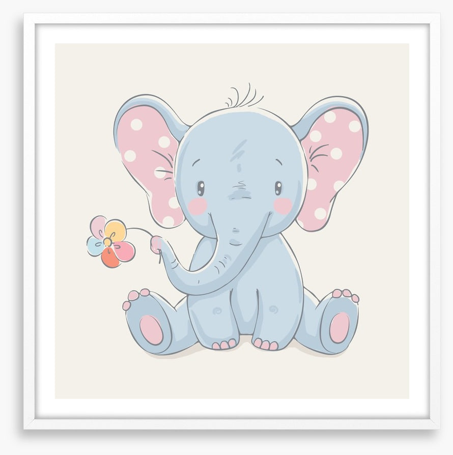 Rainbow flower elephant
