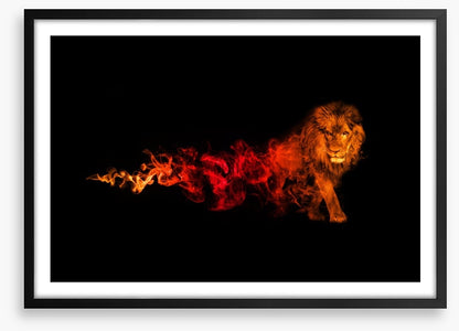 Lion of fire