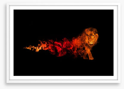 Lion of fire