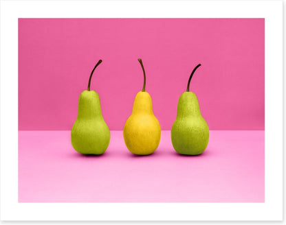 Hot pink pears