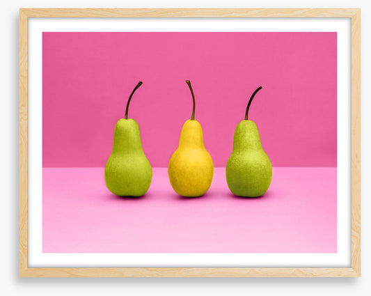 Hot pink pears