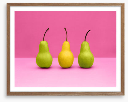 Hot pink pears