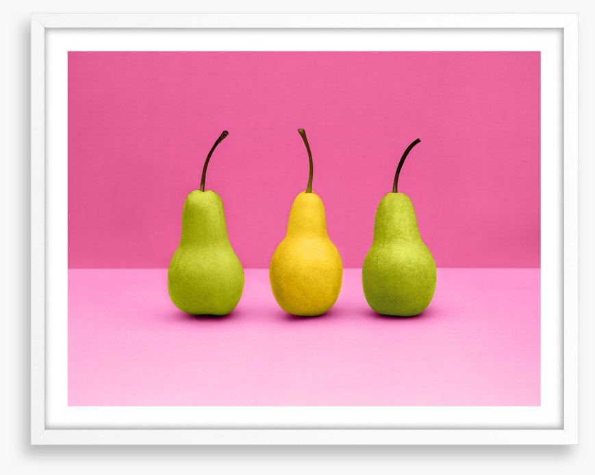 Hot pink pears