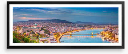 Danube dusk panorama