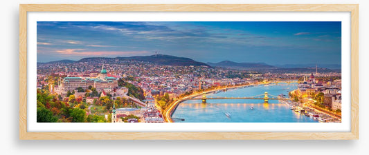 Danube dusk panorama