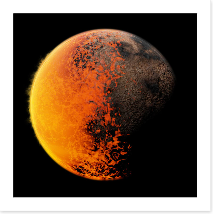 Molten moon