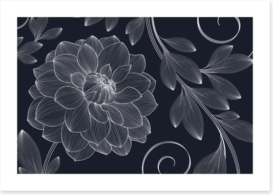 Dahlia flourish