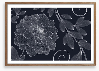 Dahlia flourish