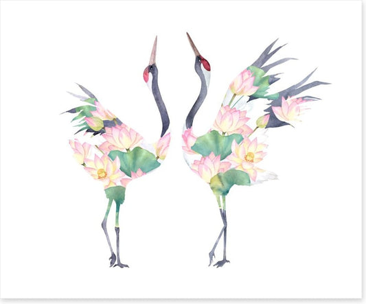 Lotus crane couple