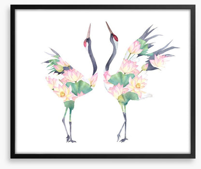 Lotus crane couple