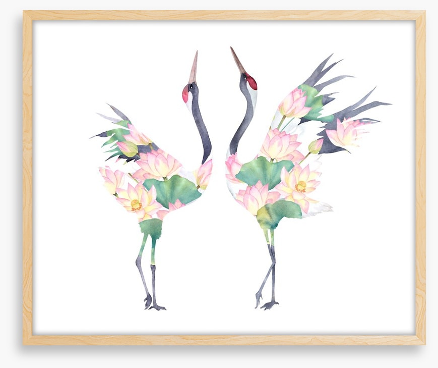 Lotus crane couple