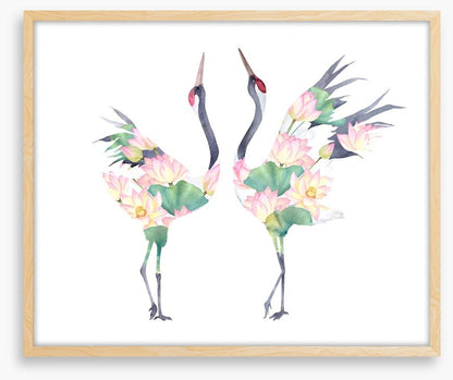 Lotus crane couple