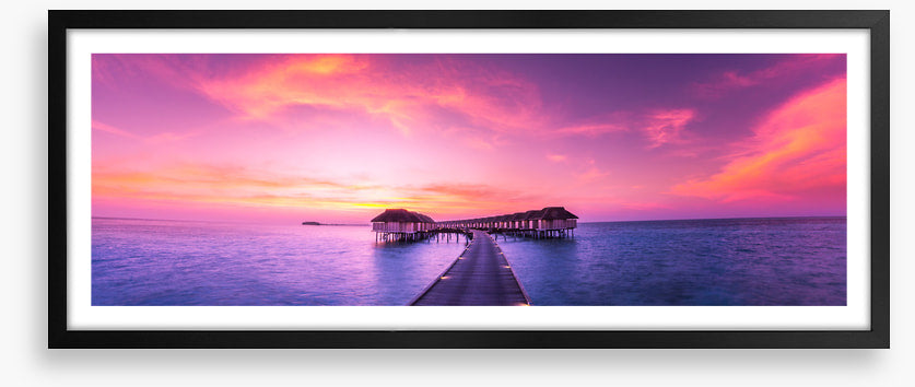 Pink sky panorama