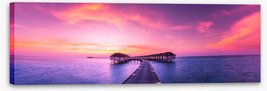 Pink sky panorama