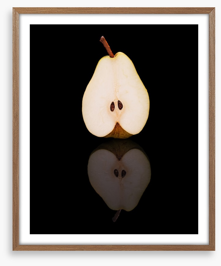 Half cut pear