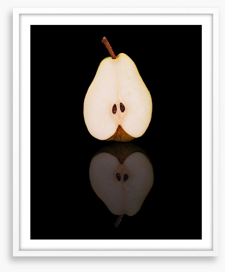 Half cut pear