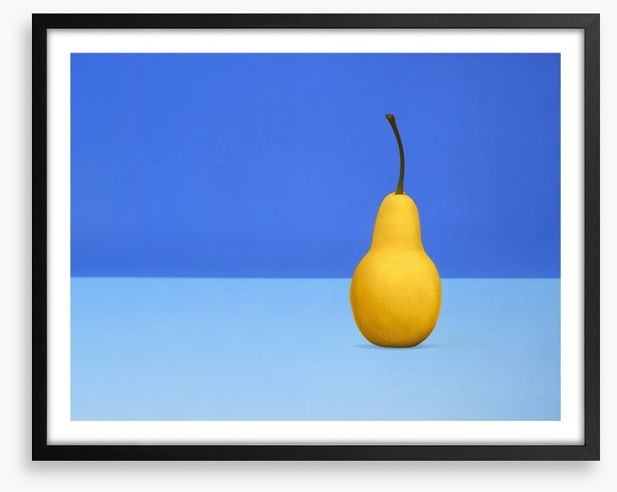 Cool blue pear