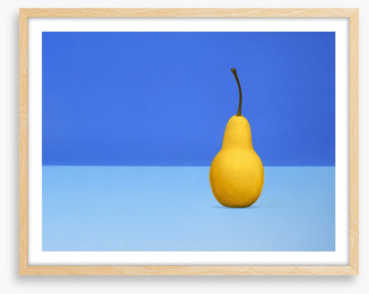 Cool blue pear
